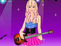 Музична гра онлайн, Гітариска у гардеробній перед виступом