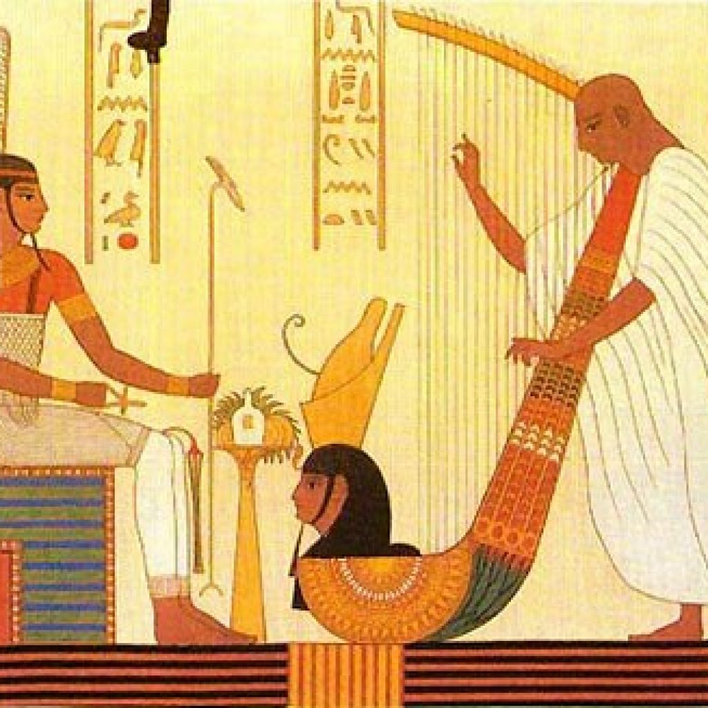 малюнки Давнього Єгипту з музиками